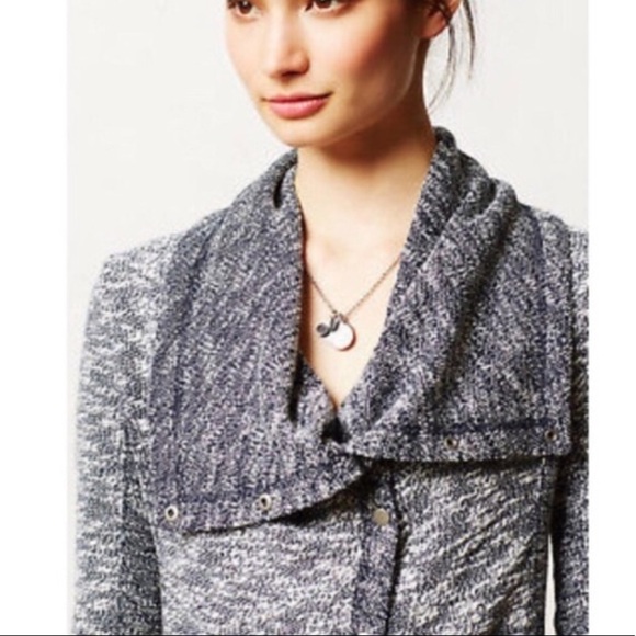 Anthropologie Saturday Sunday Terry Moto Jacket - Picture 2 of 12